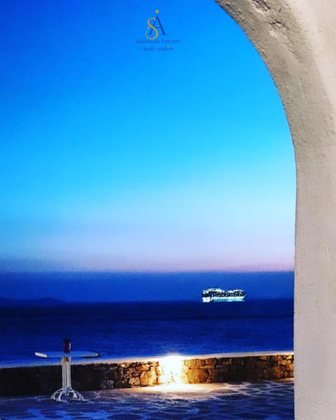 Houlakia  Mykonos Athanasia Seaview Oasis Studios By The Port מראה חיצוני תמונה
