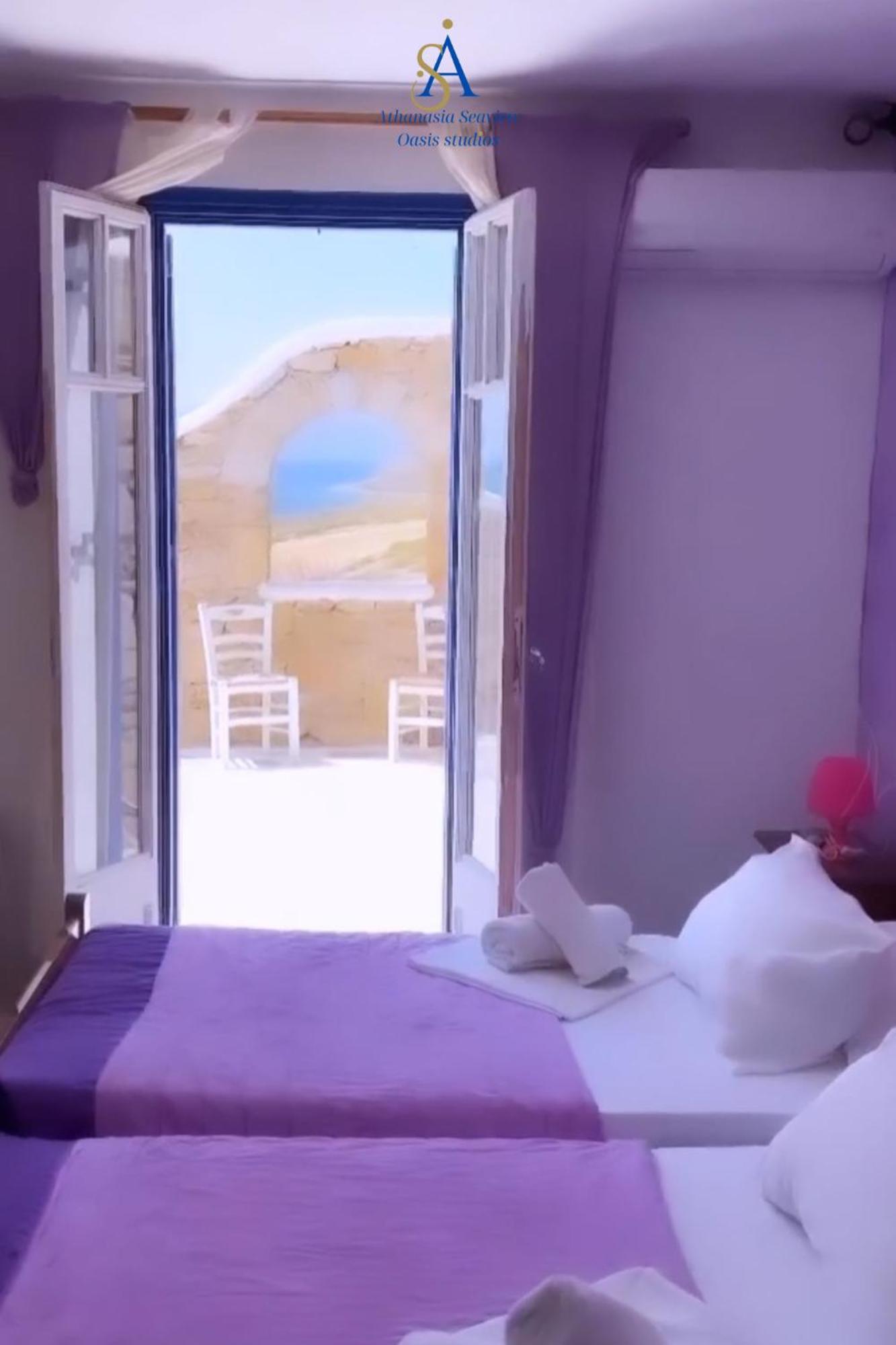 Houlakia  Mykonos Athanasia Seaview Oasis Studios By The Port מראה חיצוני תמונה